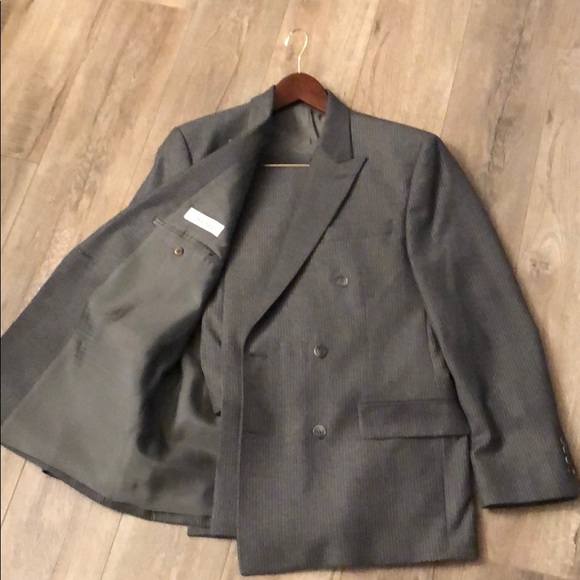 calvin klein double breasted suit